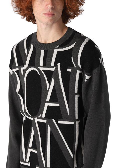 Large contrasting logo sweater EMPORIO ARMANI | sweaters | 6L1MXW 1MCPZF535